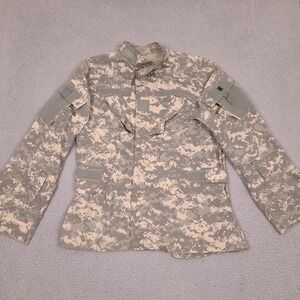 US Army Combat Aircrew Aviation‎ Flight Coat Jacket Large Digital Camo Full Zip